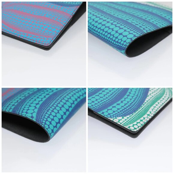 LOUIS VUITTON Monogram Yayoi Kusama Quverture Carnet Note Cover Blue - Picture 15 of 15
